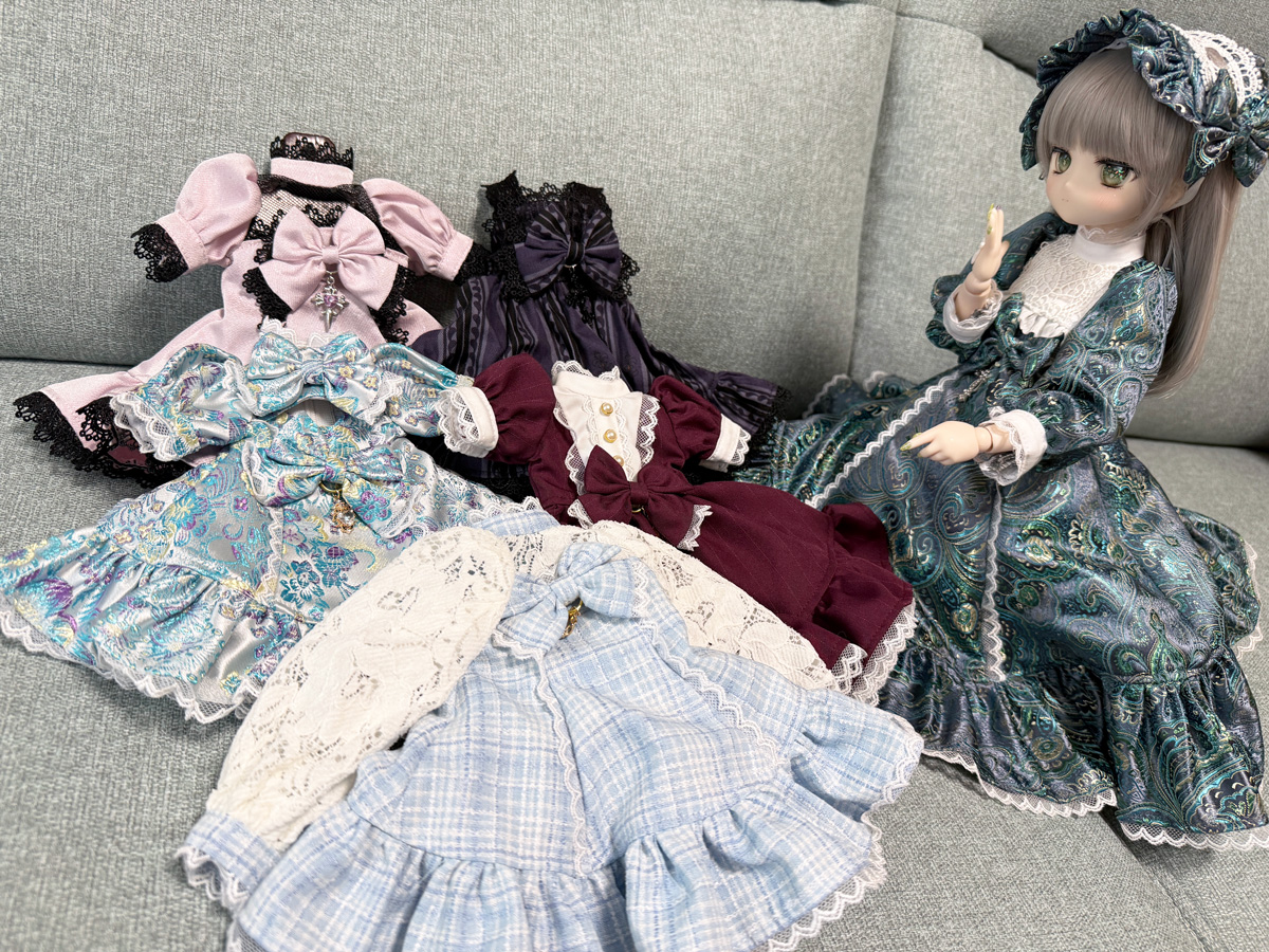 6着もある、ななめのおべべ